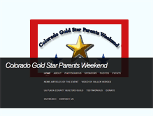 Tablet Screenshot of coloradogoldstarparentsweekend.com